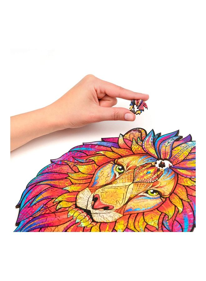125-Piece Lion Shaped Wooden Jigsaw Puzzle Set - Image 2